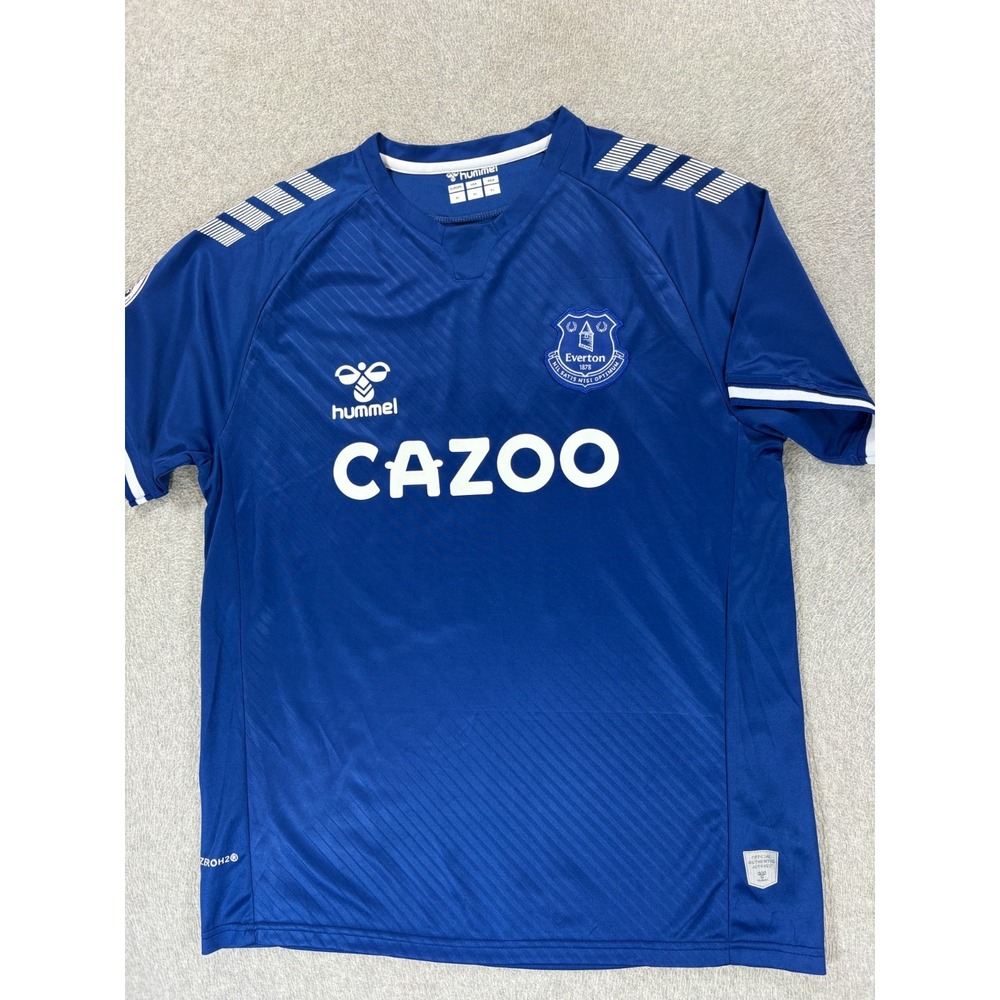 Everton FC Hummel Stitched Logo Soccer Jersey (#19 James)‎ Men's XL - Blue